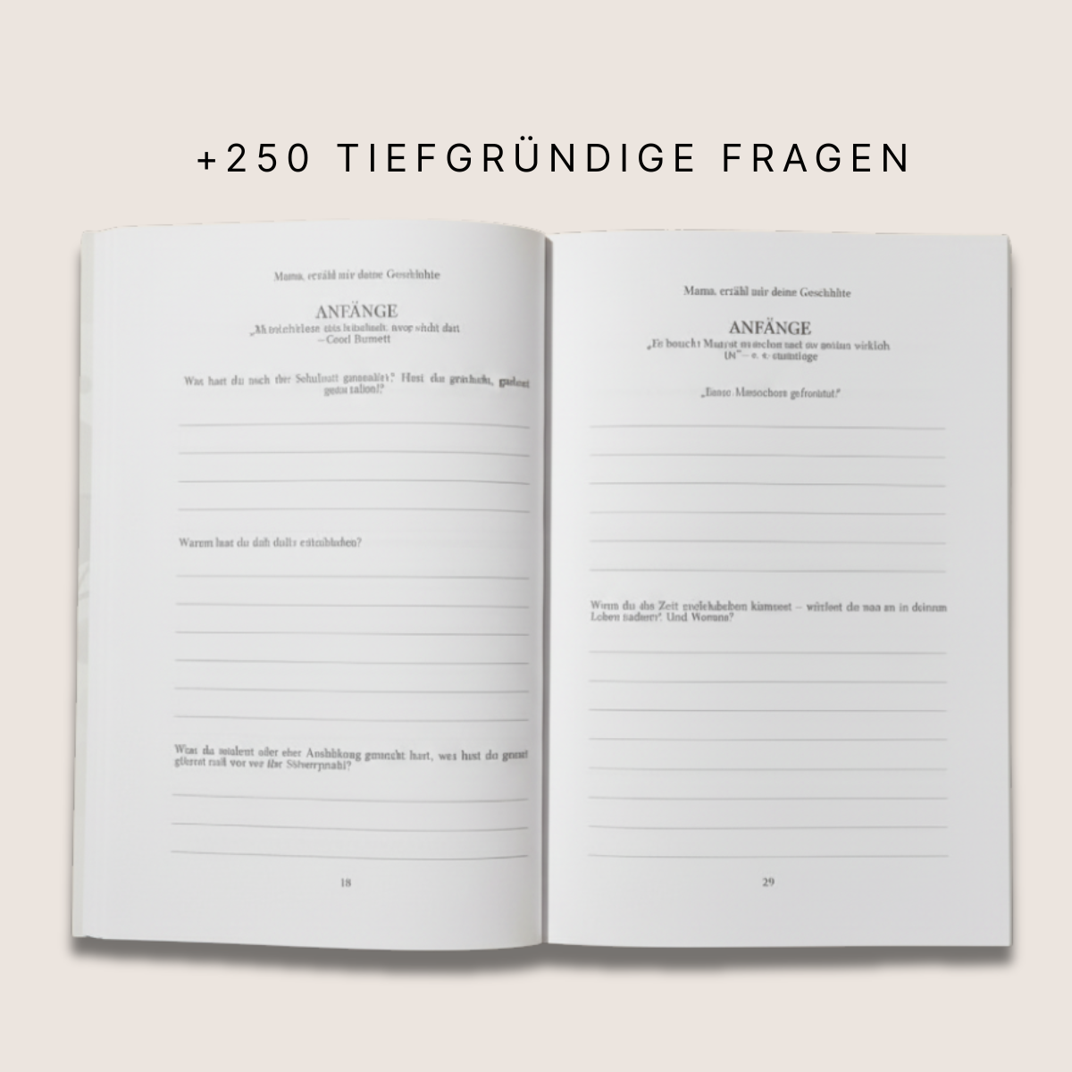 Mama, erzähl mir deine Geschichte